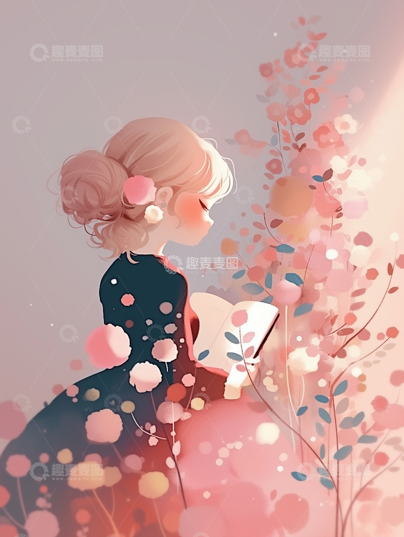 高清大图下载【趣麦麦图】节日唯美背景插画素材33