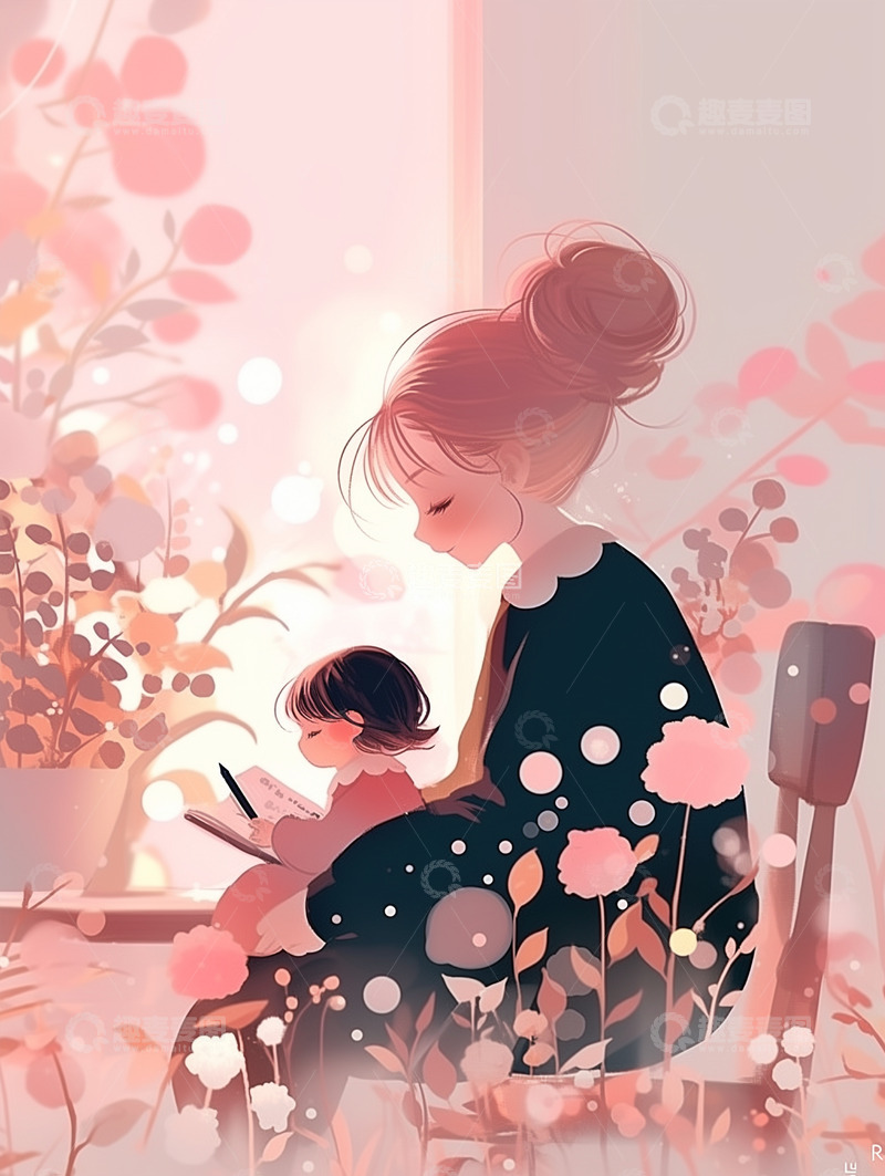 高清大图下载【趣麦麦图】节日唯美背景插画素材30