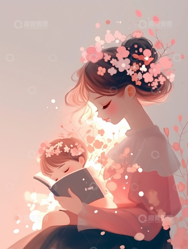 高清大图下载【趣麦麦图】节日唯美背景插画素材29