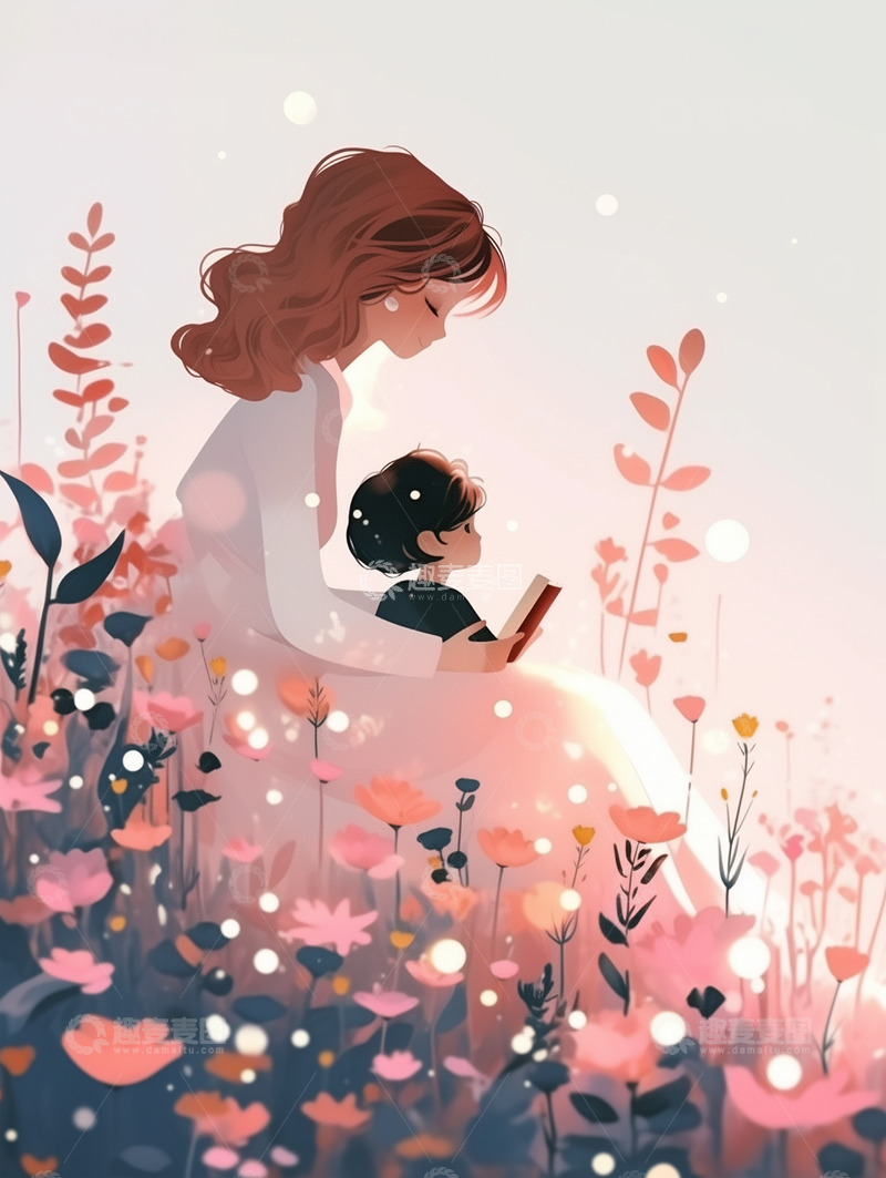 高清大图下载【趣麦麦图】节日唯美背景插画素材32