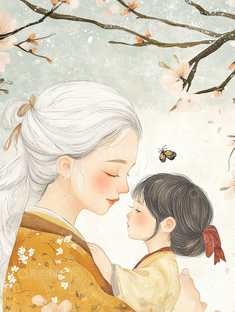 高清大图下载【趣麦麦图】节日唯美背景插画素材26