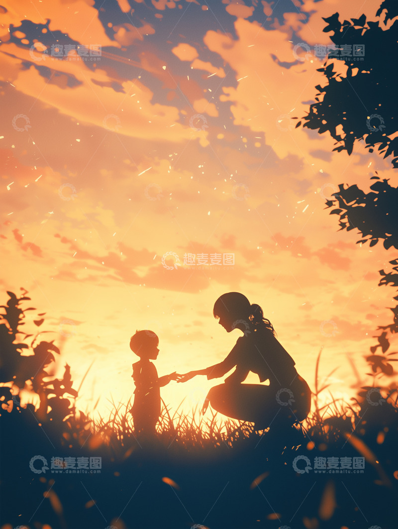 高清大图下载【趣麦麦图】节日唯美背景插画素材23