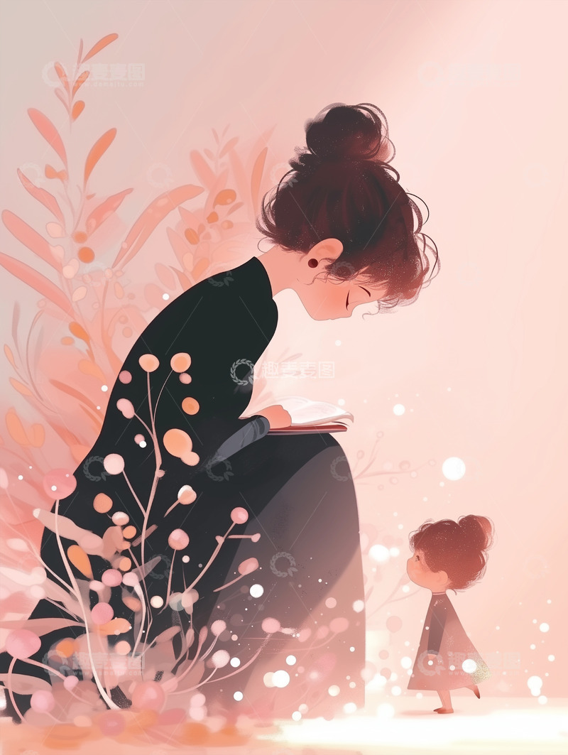 高清大图下载【趣麦麦图】节日唯美背景插画素材22