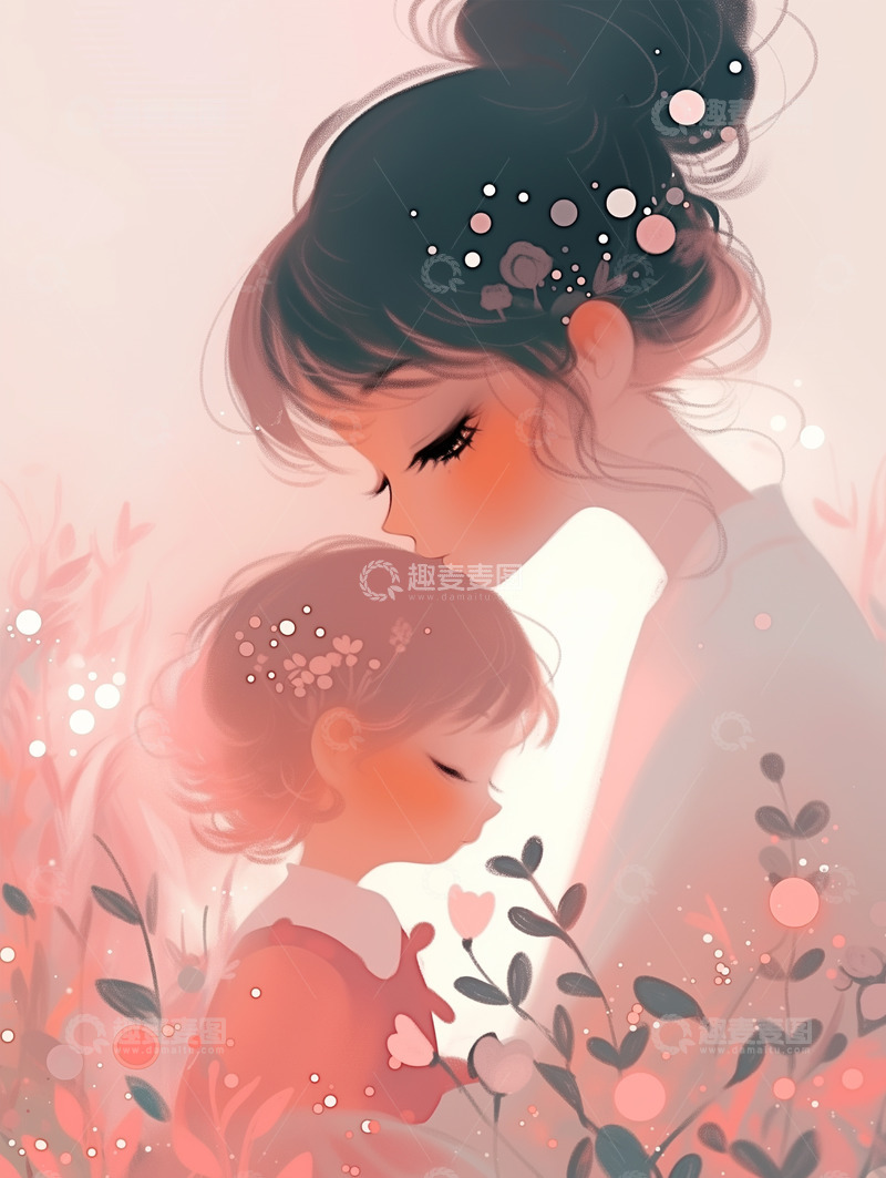 高清大图下载【趣麦麦图】节日唯美背景插画素材19