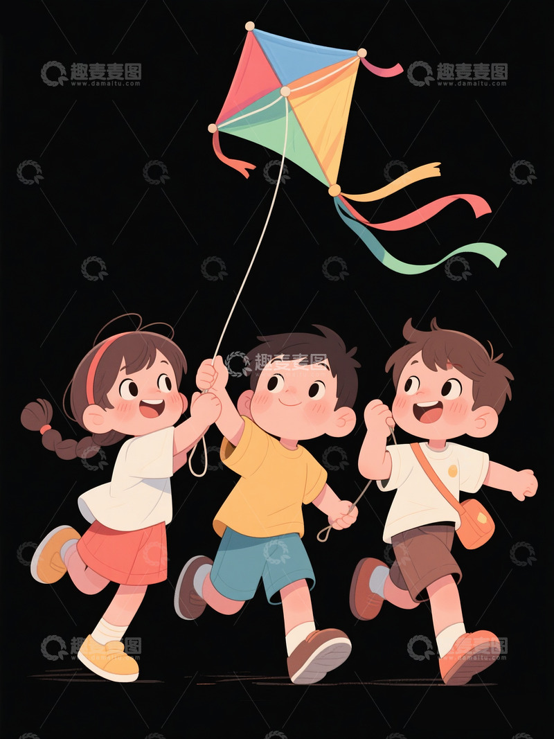 高清大图下载【趣麦麦图】玩耍的小孩子2