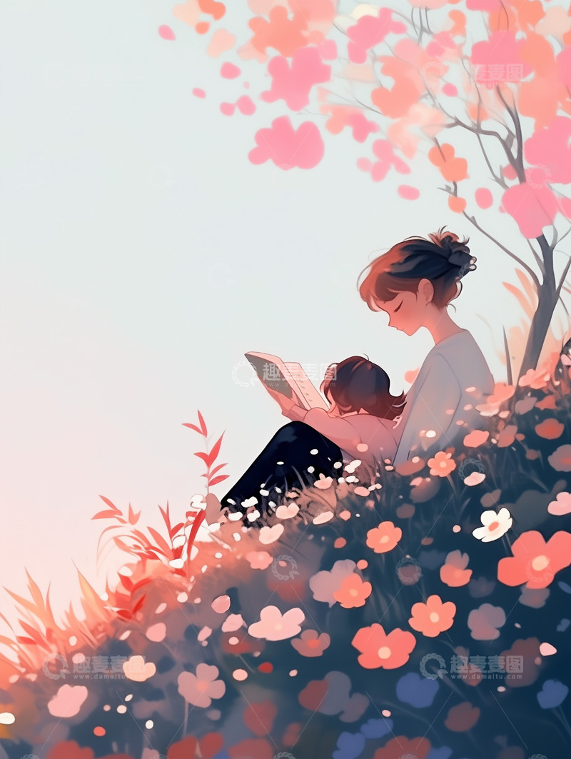 高清大图下载【趣麦麦图】节日唯美背景插画素材20