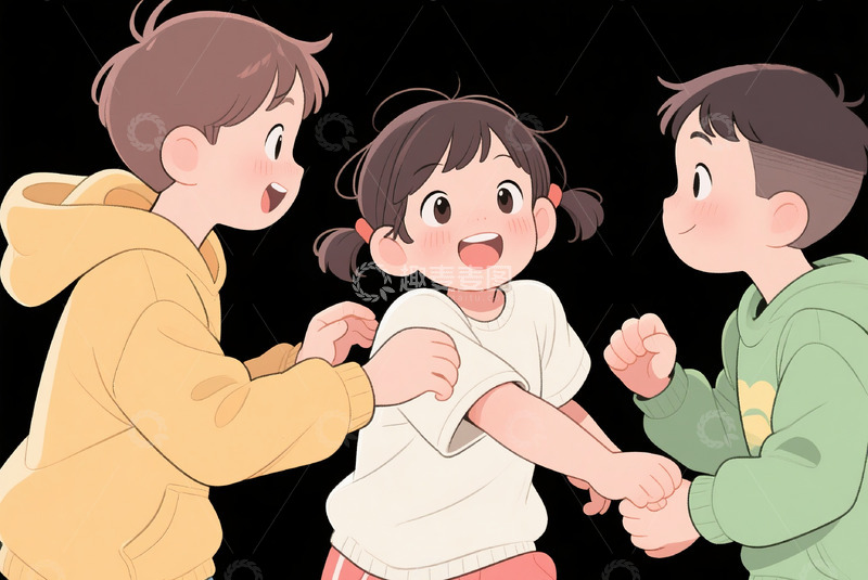 高清大图下载【趣麦麦图】玩耍的小孩子8