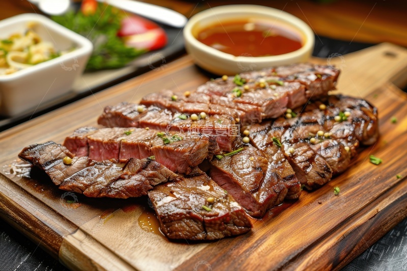 高清大图下载【趣麦麦图】切块的美味牛排