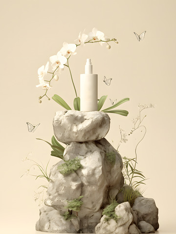 美容护肤品瓶子摆拍1