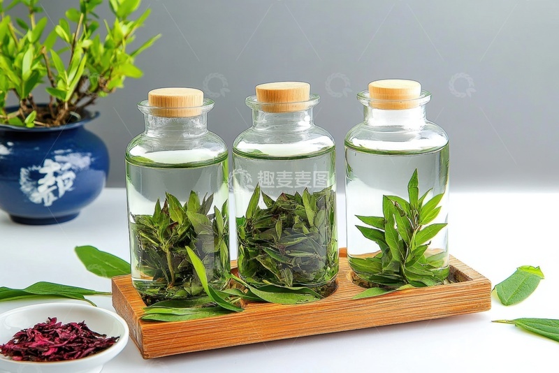 高清大图下载【趣麦麦图】瓶装新鲜茶叶