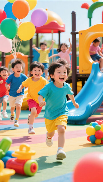 彩色欢乐欢快61六一儿童节摄影图1