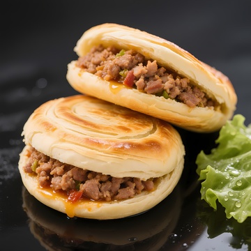 肉夹馍美食摄影