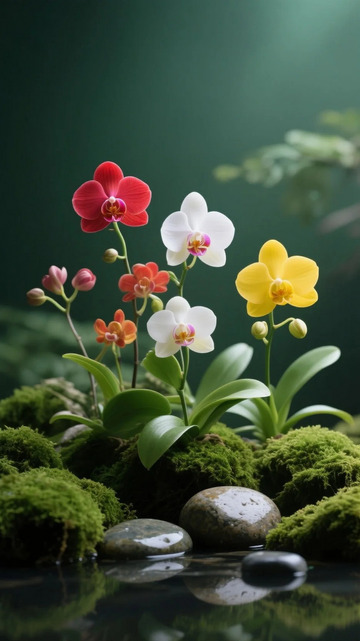 五彩缤纷的兰花5