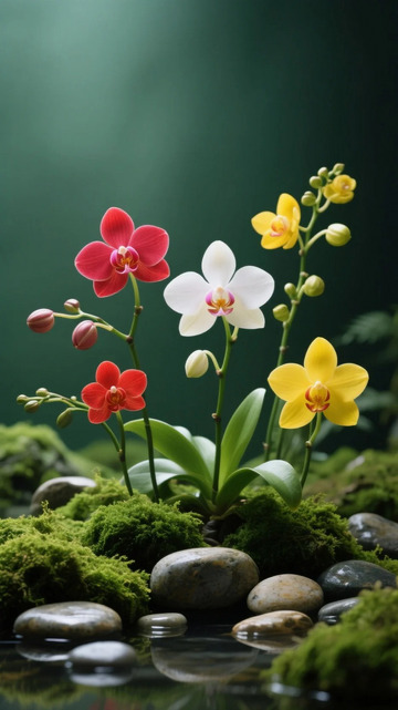 五彩缤纷的兰花3