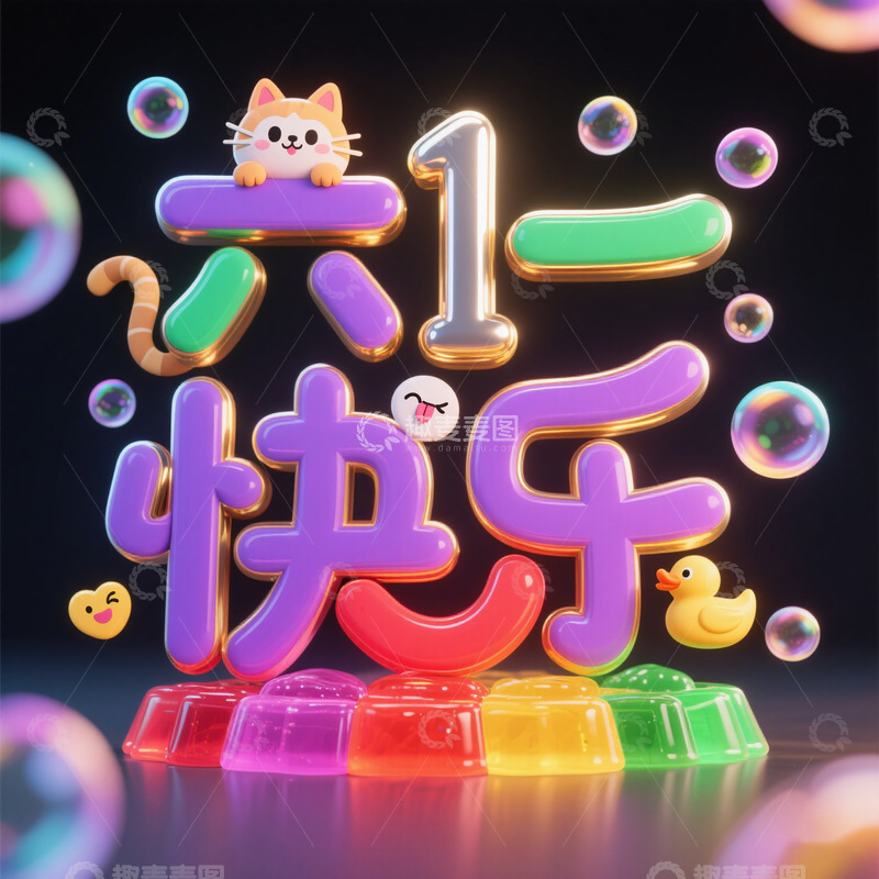 高清大图下载【趣麦麦图】六一  儿童  快乐6