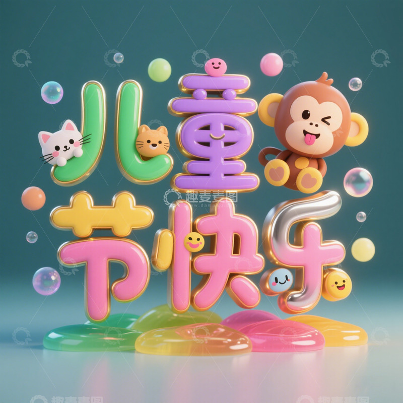 高清大图下载【趣麦麦图】六一  儿童  快乐2