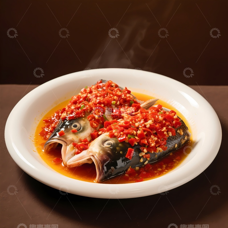 高清大图下载【趣麦麦图】剁椒鱼头坛宗鱼头