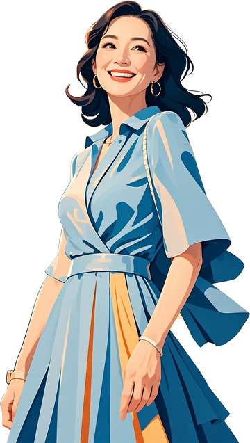 AICG免抠知性时尚女人人物素材