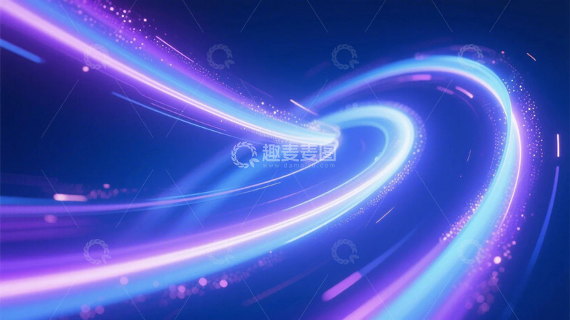 高清大图下载【趣麦麦图】科技光线背景2