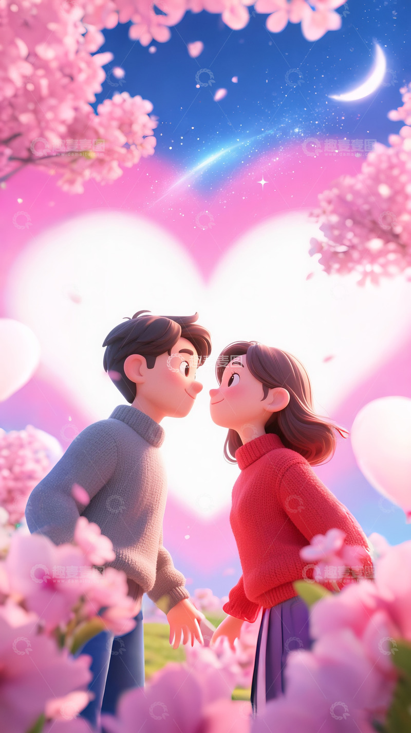 高清大图下载【趣麦麦图】情人节海报6