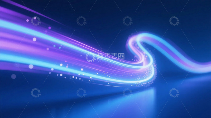 高清大图下载【趣麦麦图】科技光线背景5