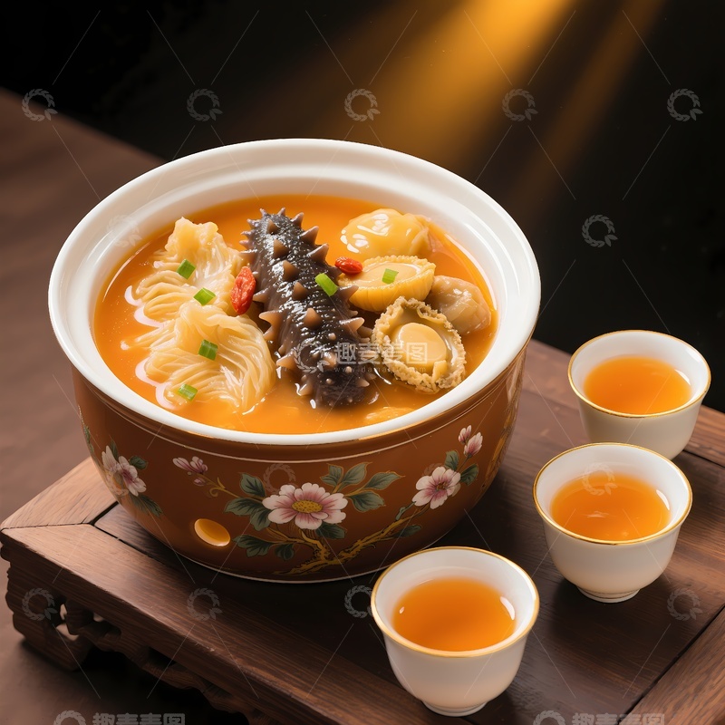 高清大图下载【趣麦麦图】佛跳墙美食摄影1