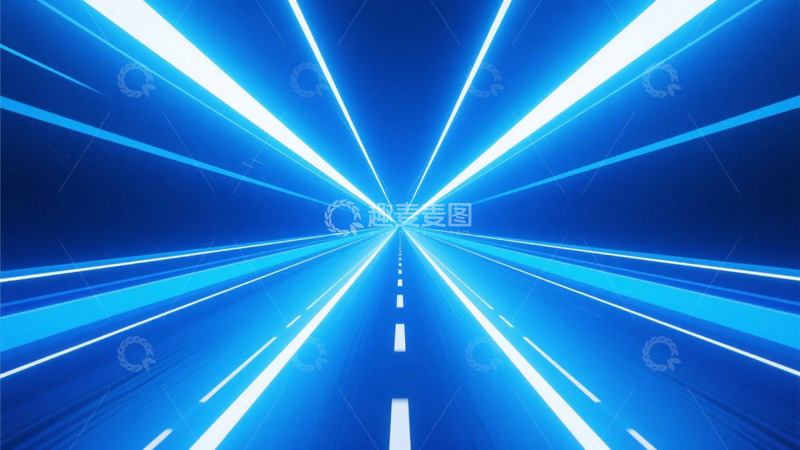 高清大图下载【趣麦麦图】科技线条光线信息高速2