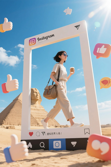 创意海报旅游打卡设计 