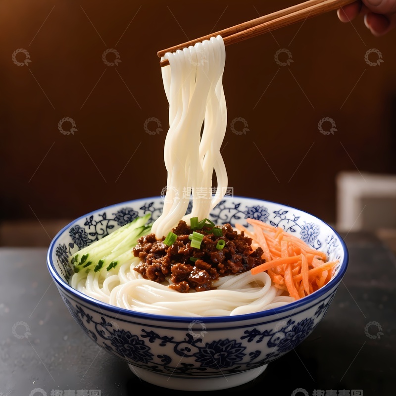 高清大图下载【趣麦麦图】炸酱面图片摄影