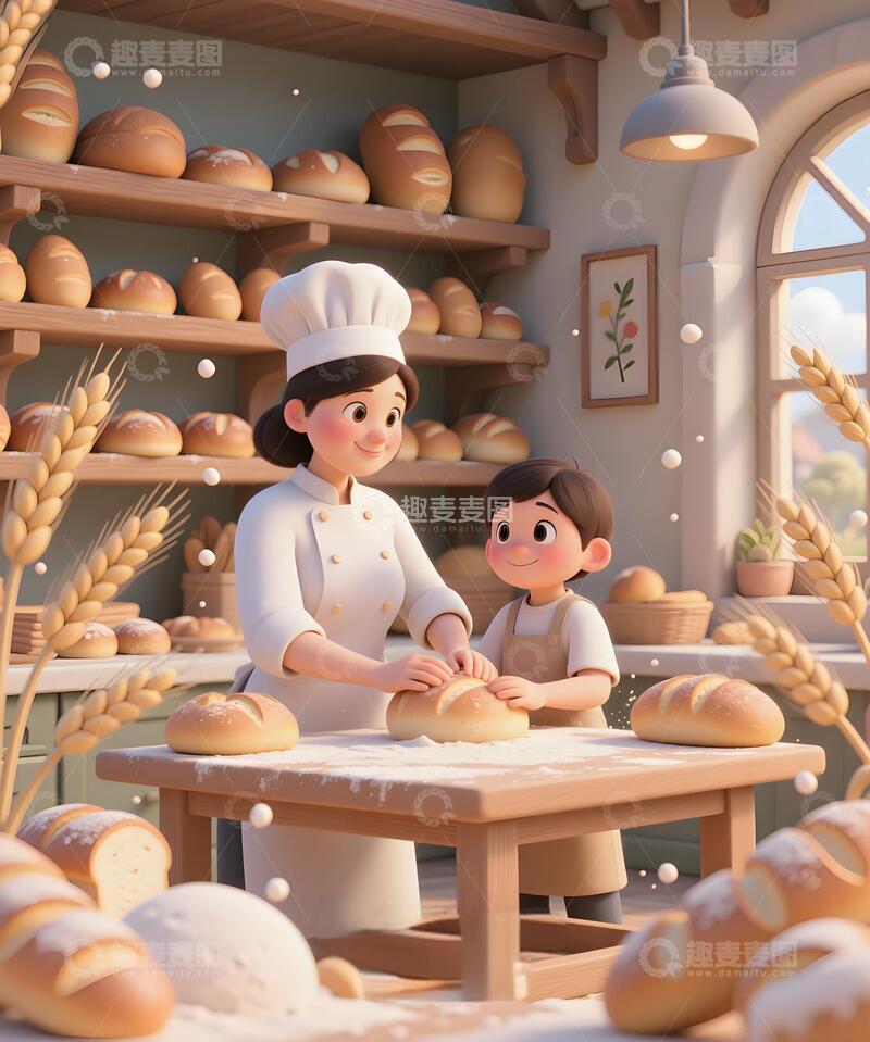 高清大图下载【趣麦麦图】母亲节节日海报插画37