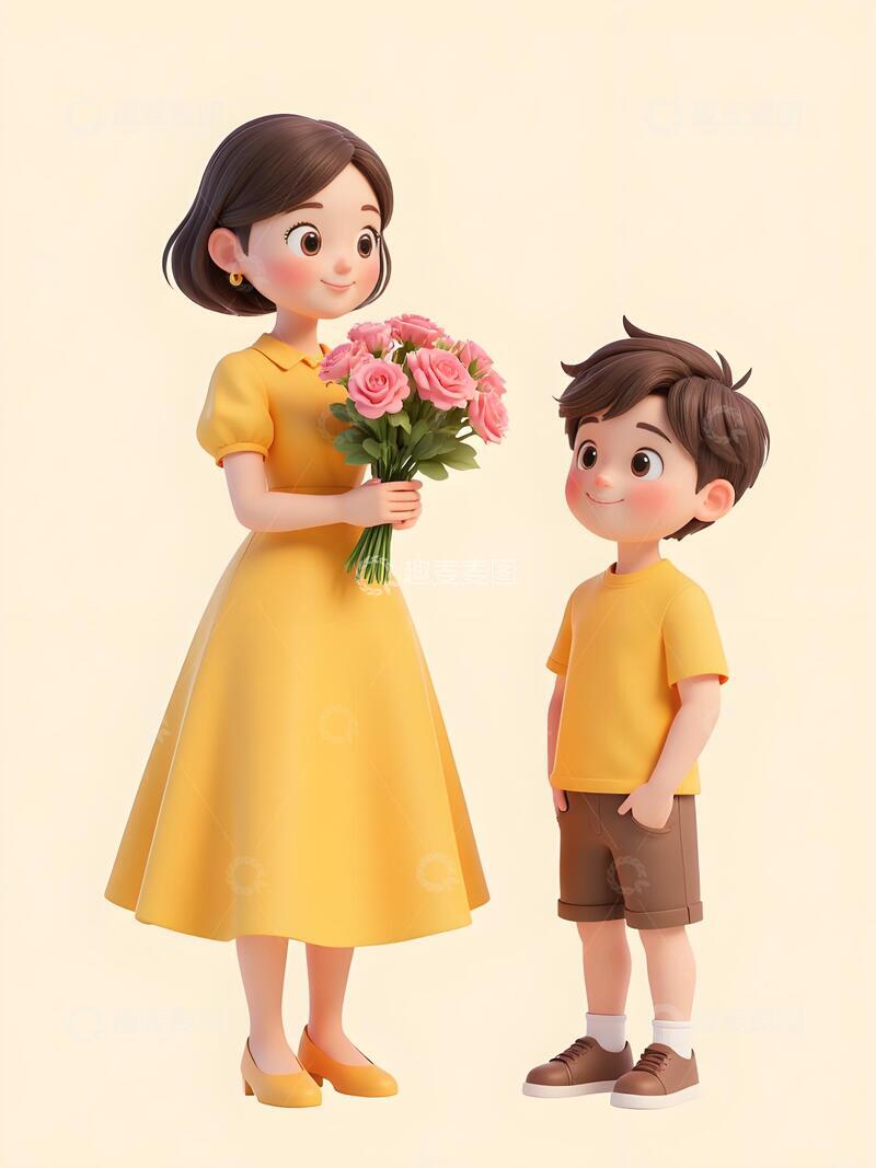 高清大图下载【趣麦麦图】母亲节节日海报插画23