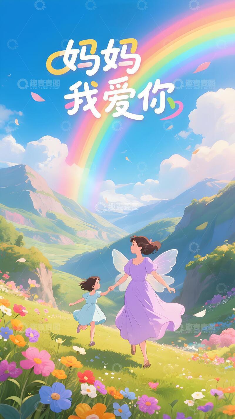 高清大图下载【趣麦麦图】母亲节节日海报插画48