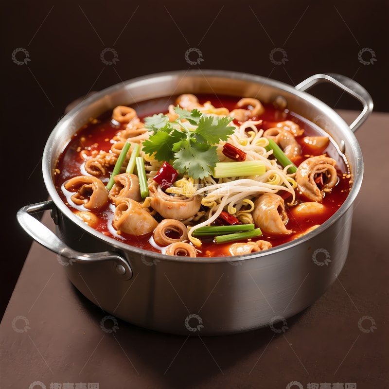 高清大图下载【趣麦麦图】肥肠火锅图片1