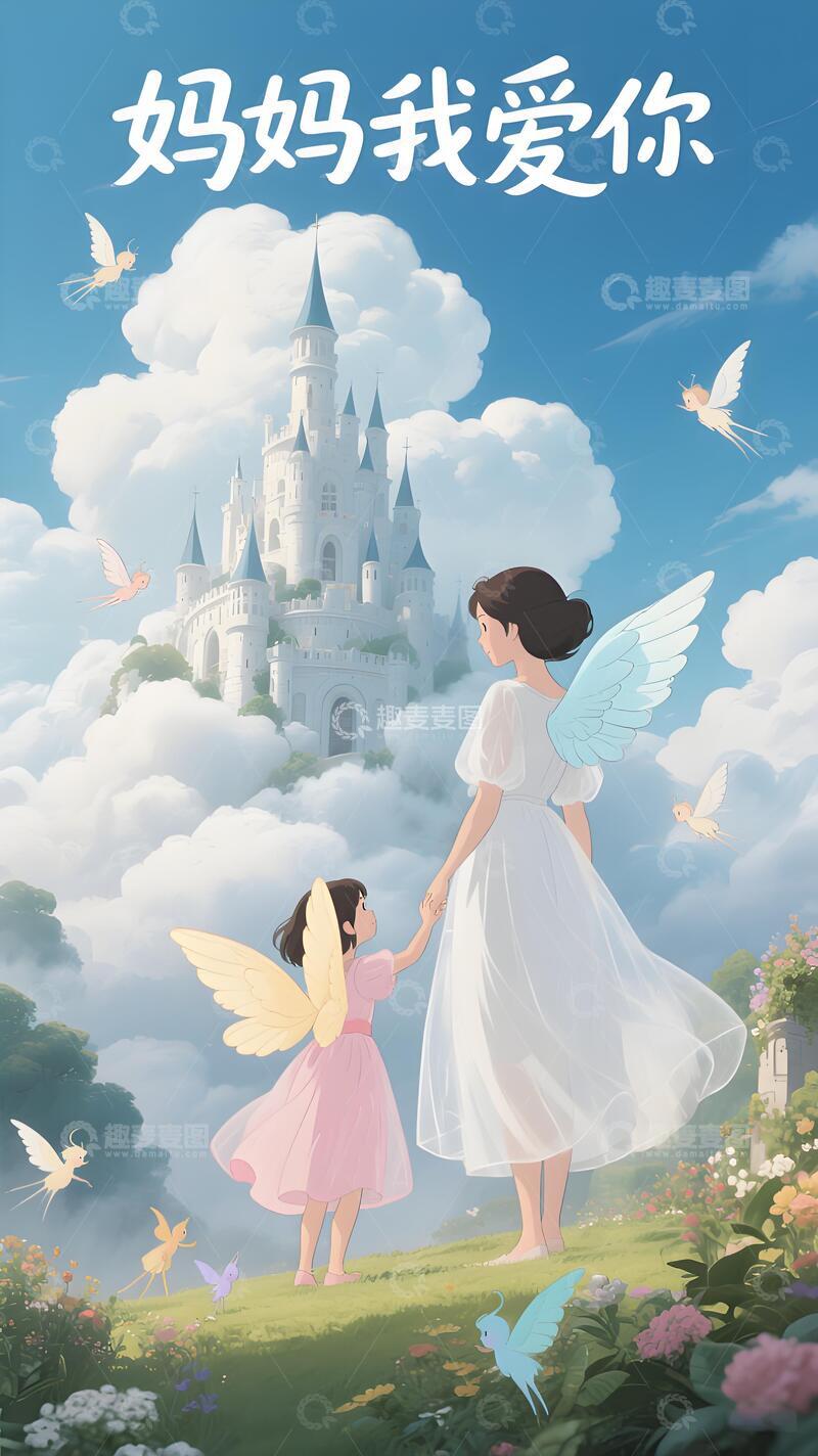 高清大图下载【趣麦麦图】母亲节节日海报插画47