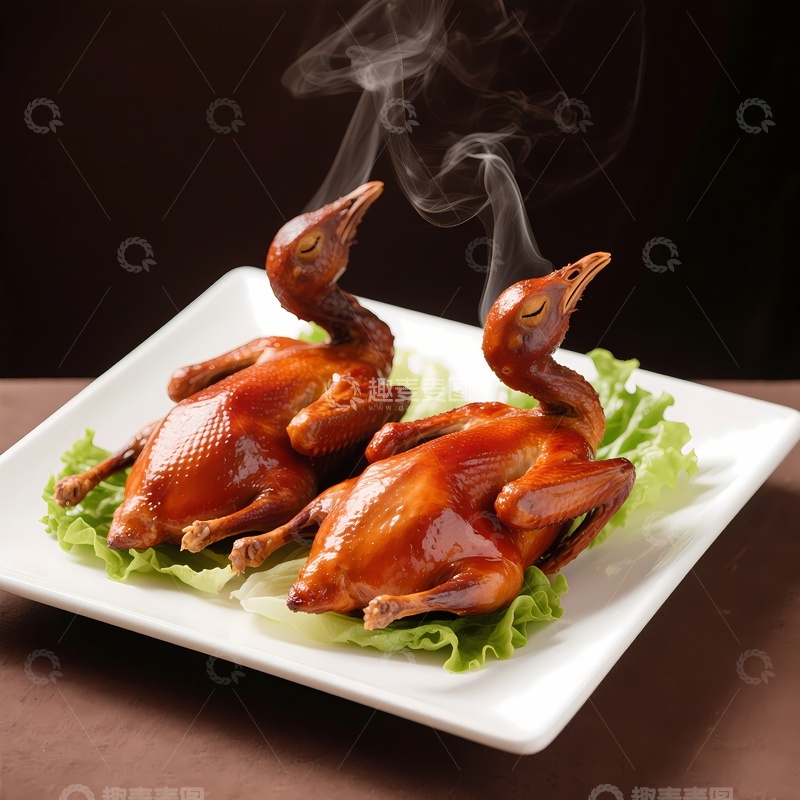 高清大图下载【趣麦麦图】烤乳鸽图片摄影