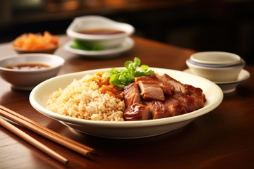 一盘卤肉盖浇饭