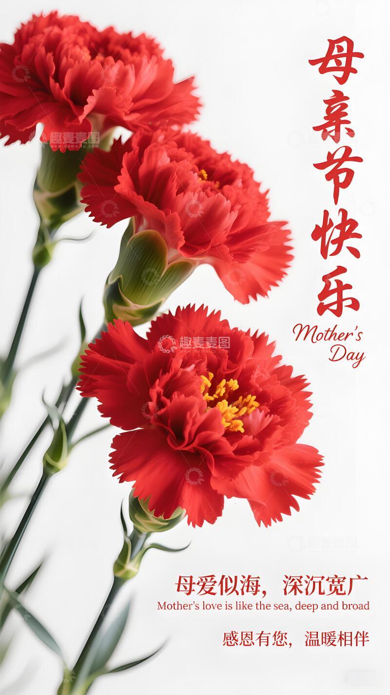 高清大图下载【趣麦麦图】母亲节节日海报插画87