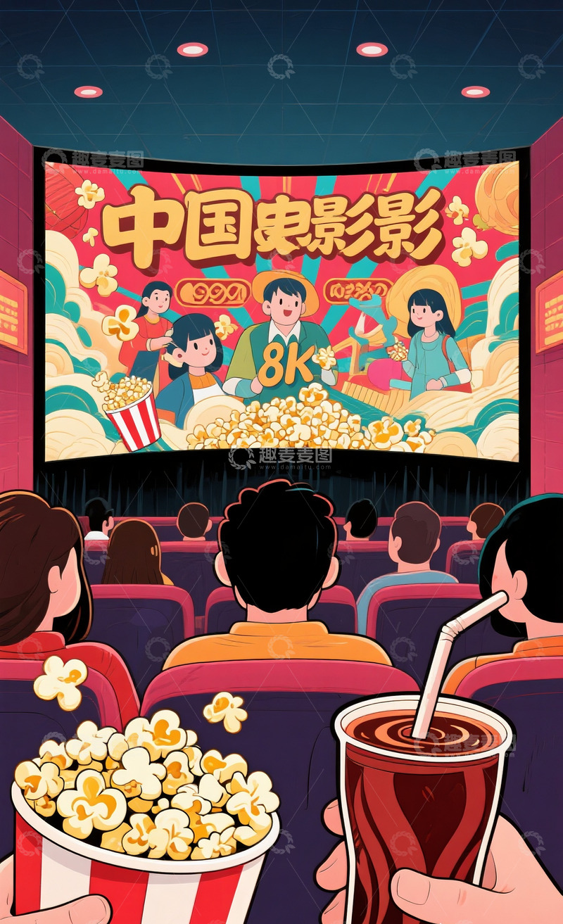 高清大图下载【趣麦麦图】电影院海报3