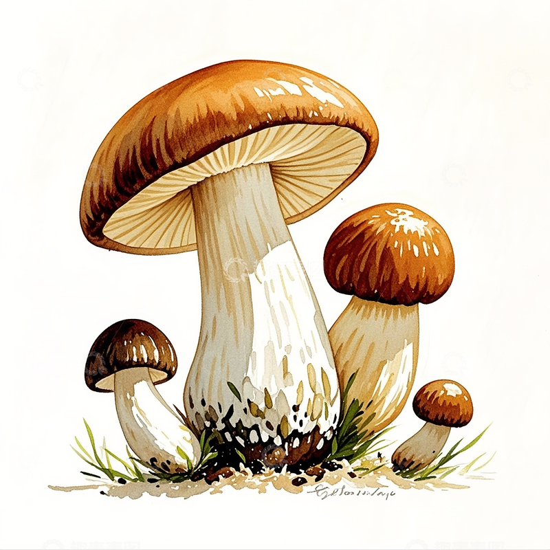 高清大图下载【趣麦麦图】卡通手绘蘑菇素材