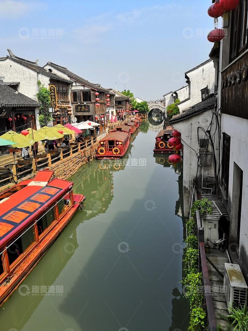 高清大图下载【趣麦麦图】乌镇，老街旅游景点