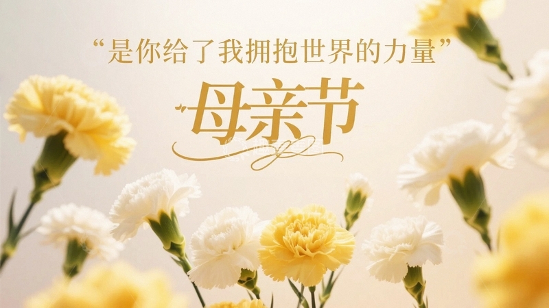 高清大图下载【趣麦麦图】母亲节康乃馨背景13