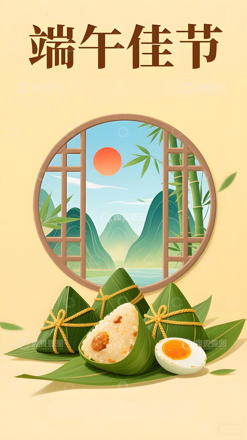 高清大图下载【趣麦麦图】端午节海报14