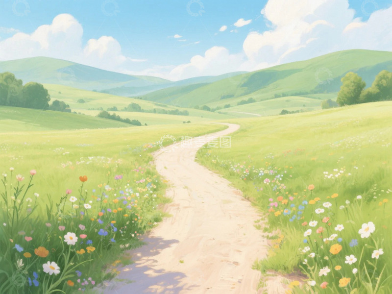 高清大图下载【趣麦麦图】新海诚风格草原风光