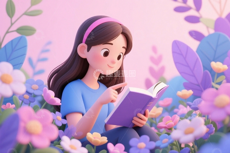 高清大图下载【趣麦麦图】卡通儿童人物5