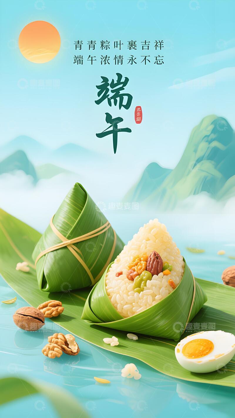 高清大图下载【趣麦麦图】端午节海报34