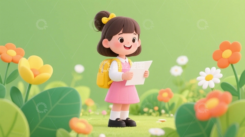 高清大图下载【趣麦麦图】卡通儿童人物7