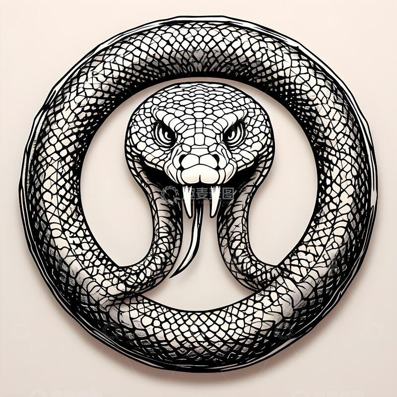 蛇环图案设计素材1