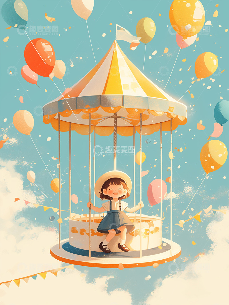 高清大图下载【趣麦麦图】六一儿童节海报素材48