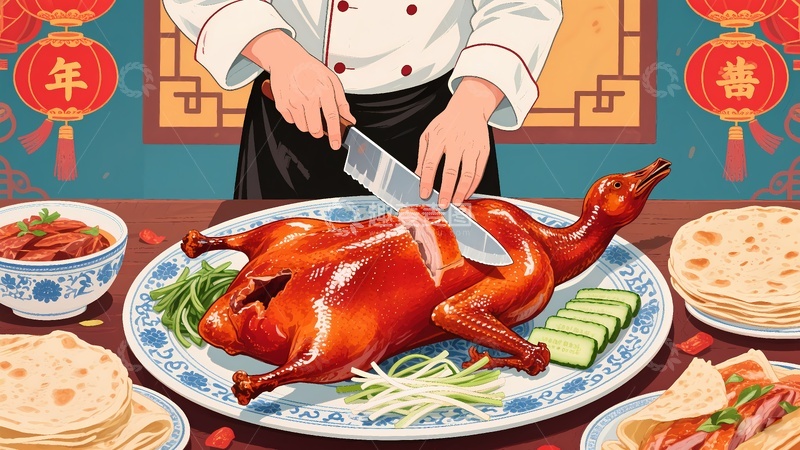 高清大图下载【趣麦麦图】北京烤鸭图片