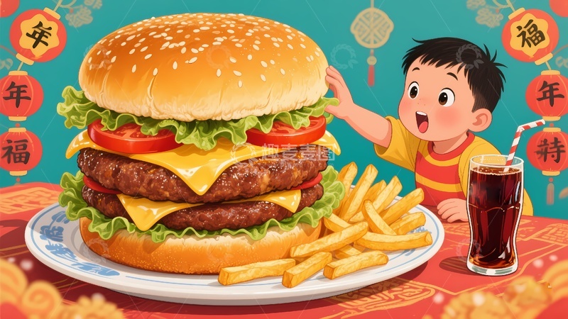 高清大图下载【趣麦麦图】汉堡包创意图片